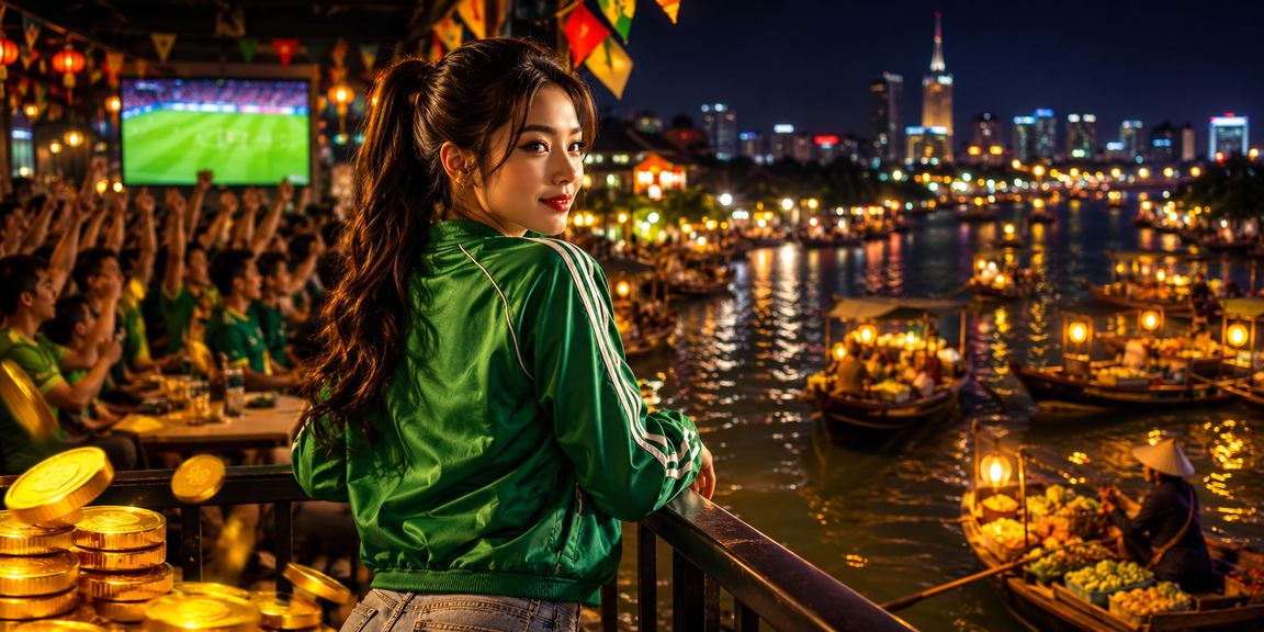 Người hâm mộ theo dõi trận đấu bóng đá tại Hà Nội với không khí sôi động